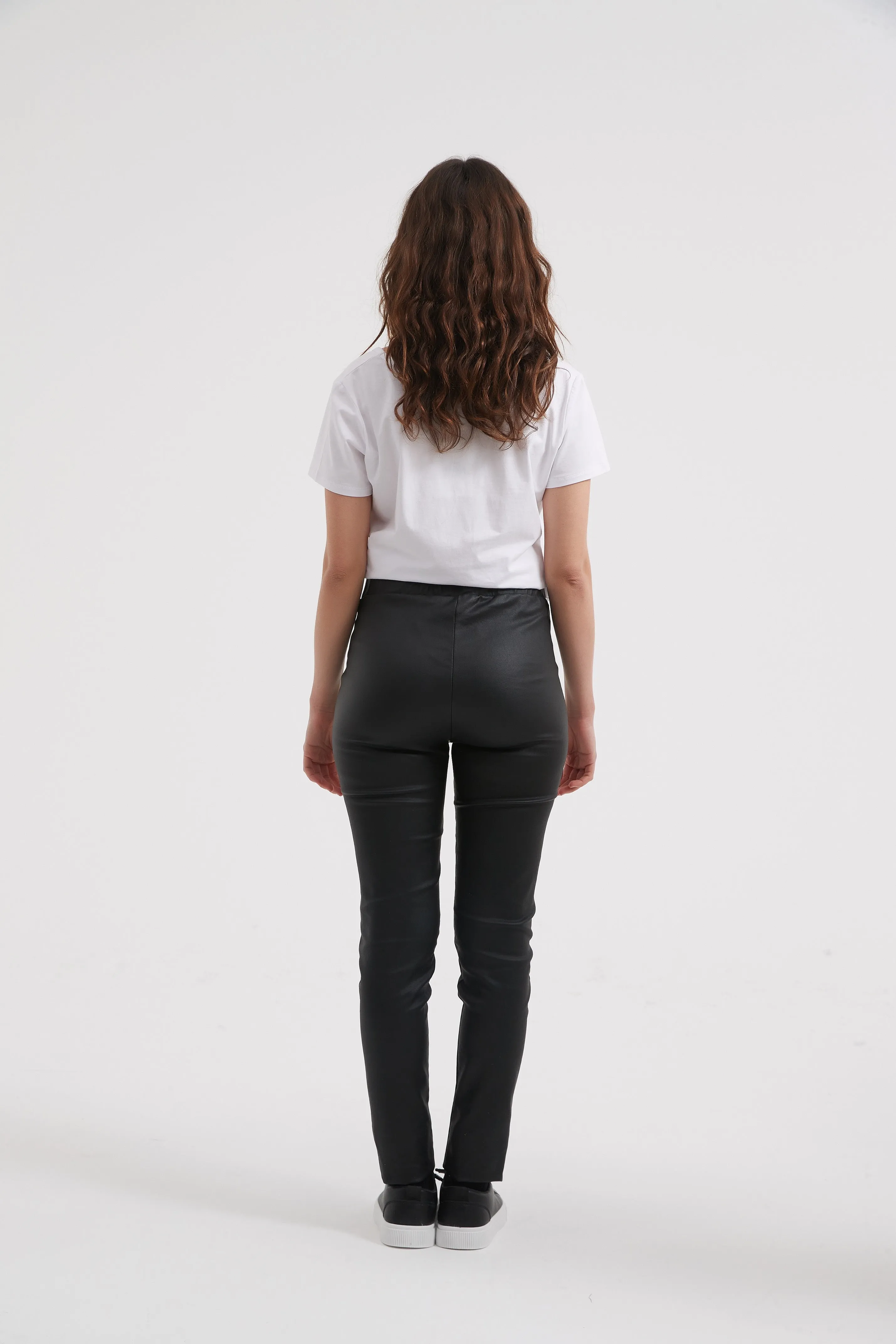 Coated Black Pant