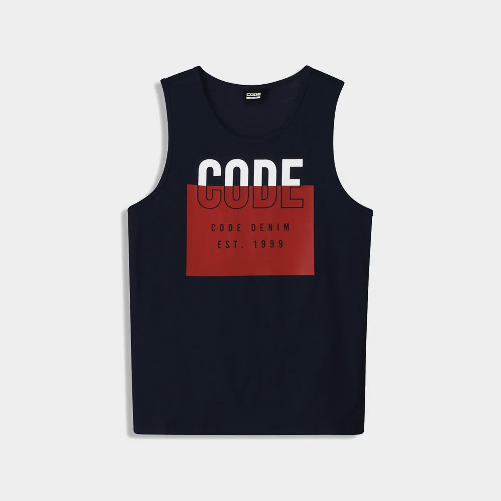 Code Mens Graphic Vest Blue/Multi _ 182609 _ Blue