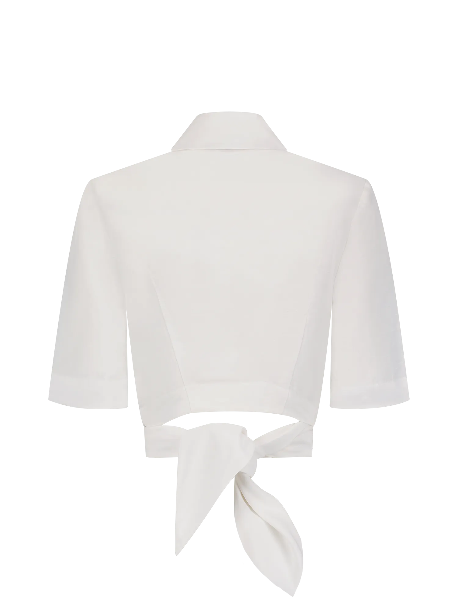 Collared Wrap Top