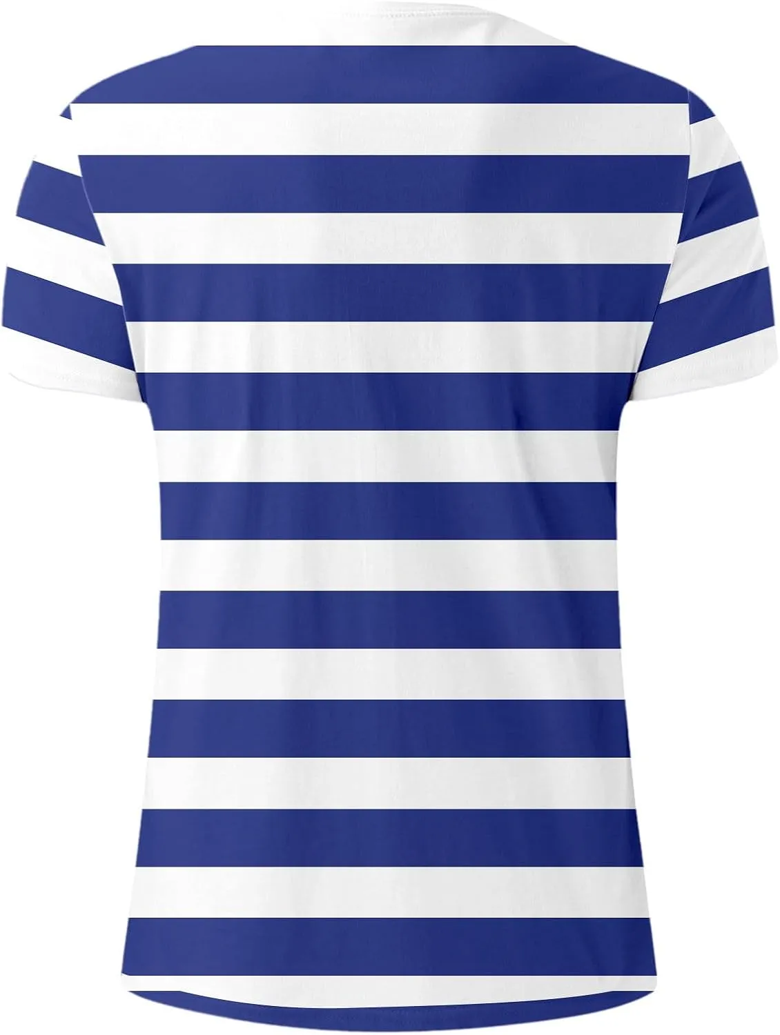 Color Blocked Striped T Shirts for Mens Short Sleeve Round Neck Summer Casual T Shirts Regular Fit Tees Tops