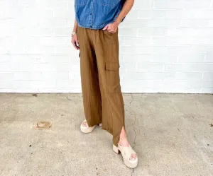 Crinkled Cargo Pants
