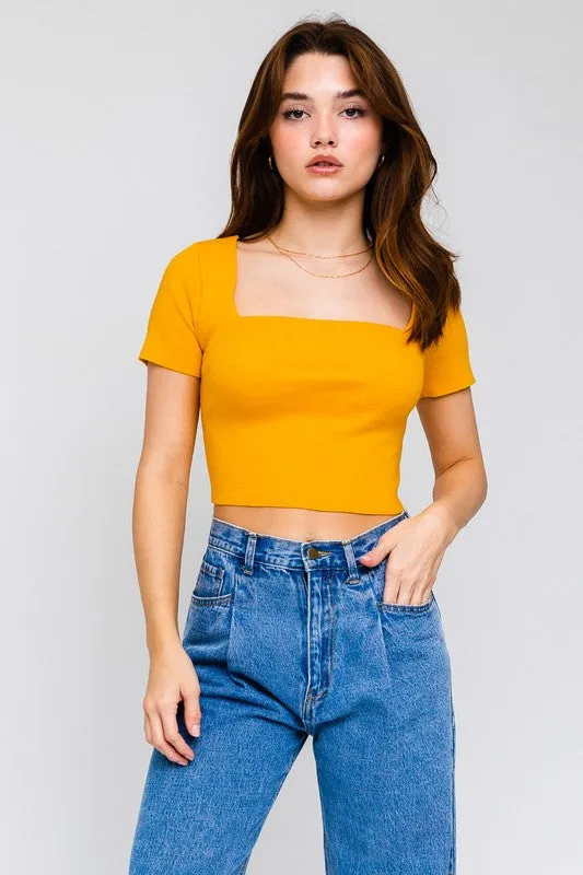 Criss Cross Knit Top
