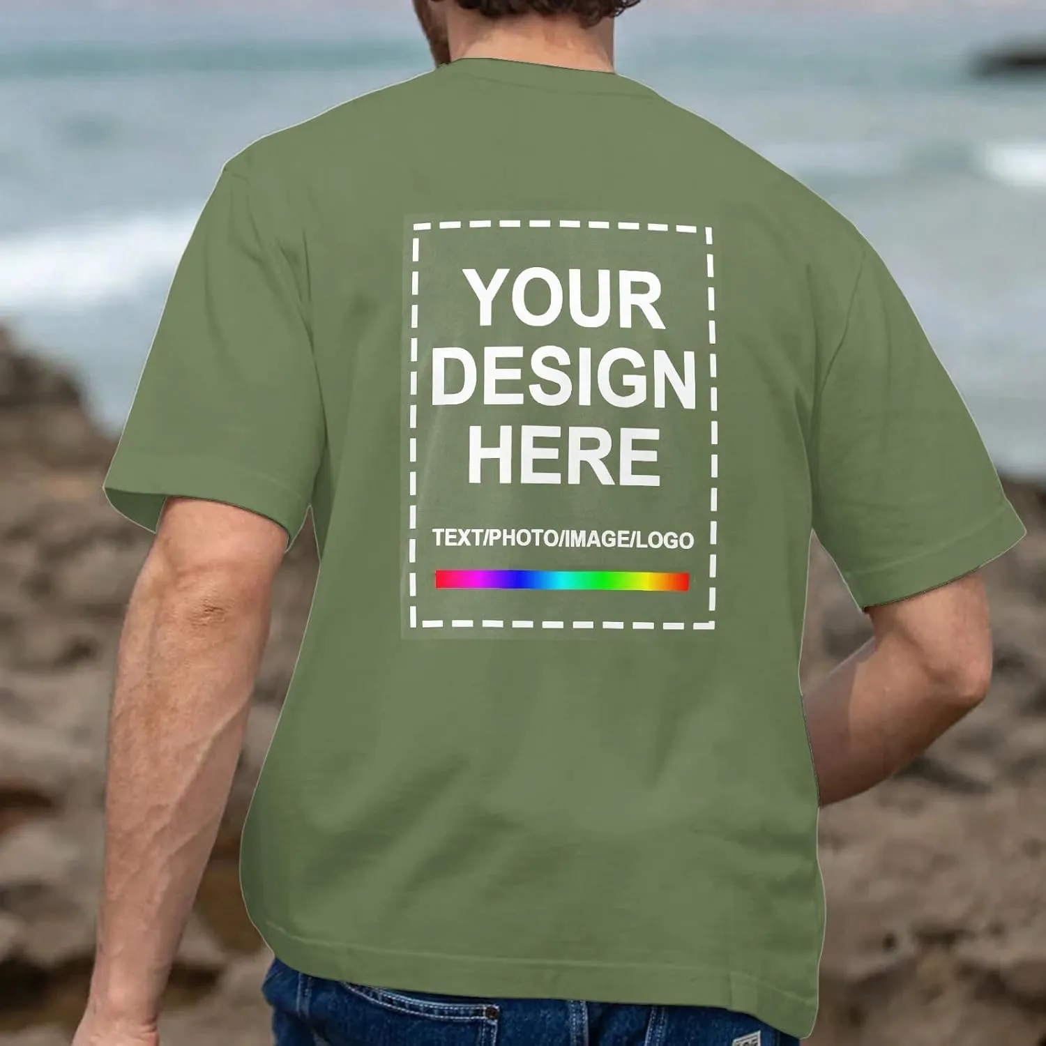 Custom T Shirts for Men Woman??Custom T Shirts Design Your Own??Personalized T Shirts Customized Tee Gifts Add Photo Logo Text