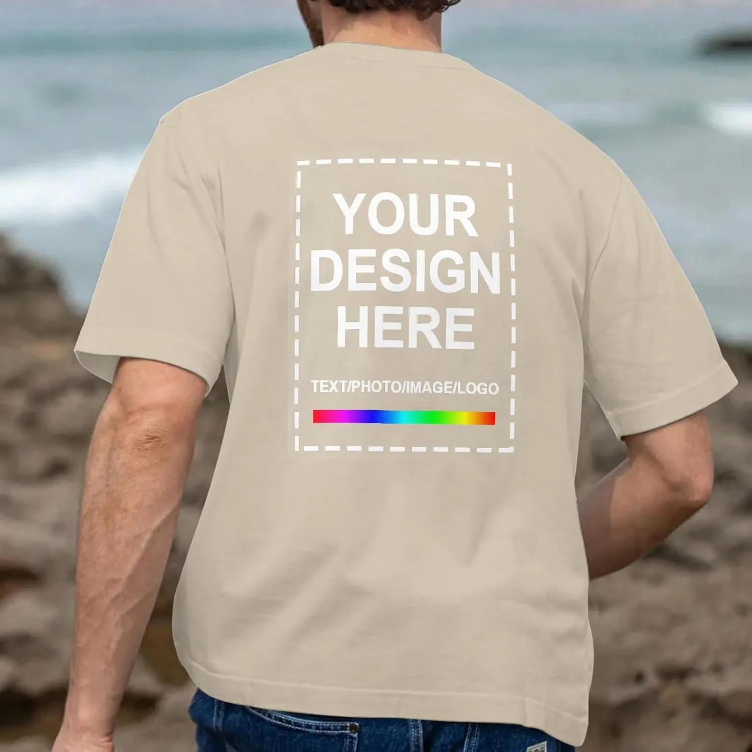 Custom T Shirts for Men Woman??Custom T Shirts Design Your Own??Personalized T Shirts Customized Tee Gifts Add Photo Logo Text