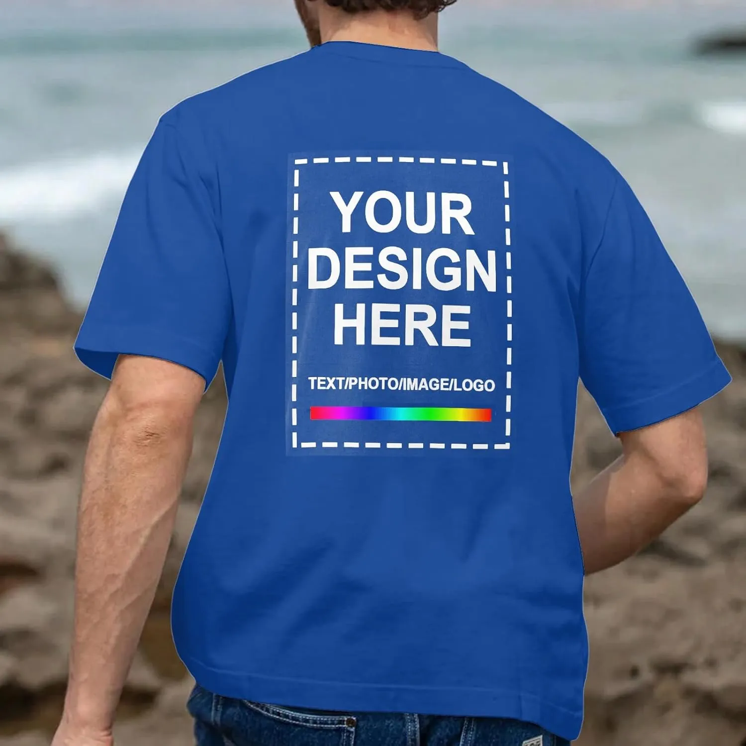 Custom T Shirts for Men Woman??Custom T Shirts Design Your Own??Personalized T Shirts Customized Tee Gifts Add Photo Logo Text