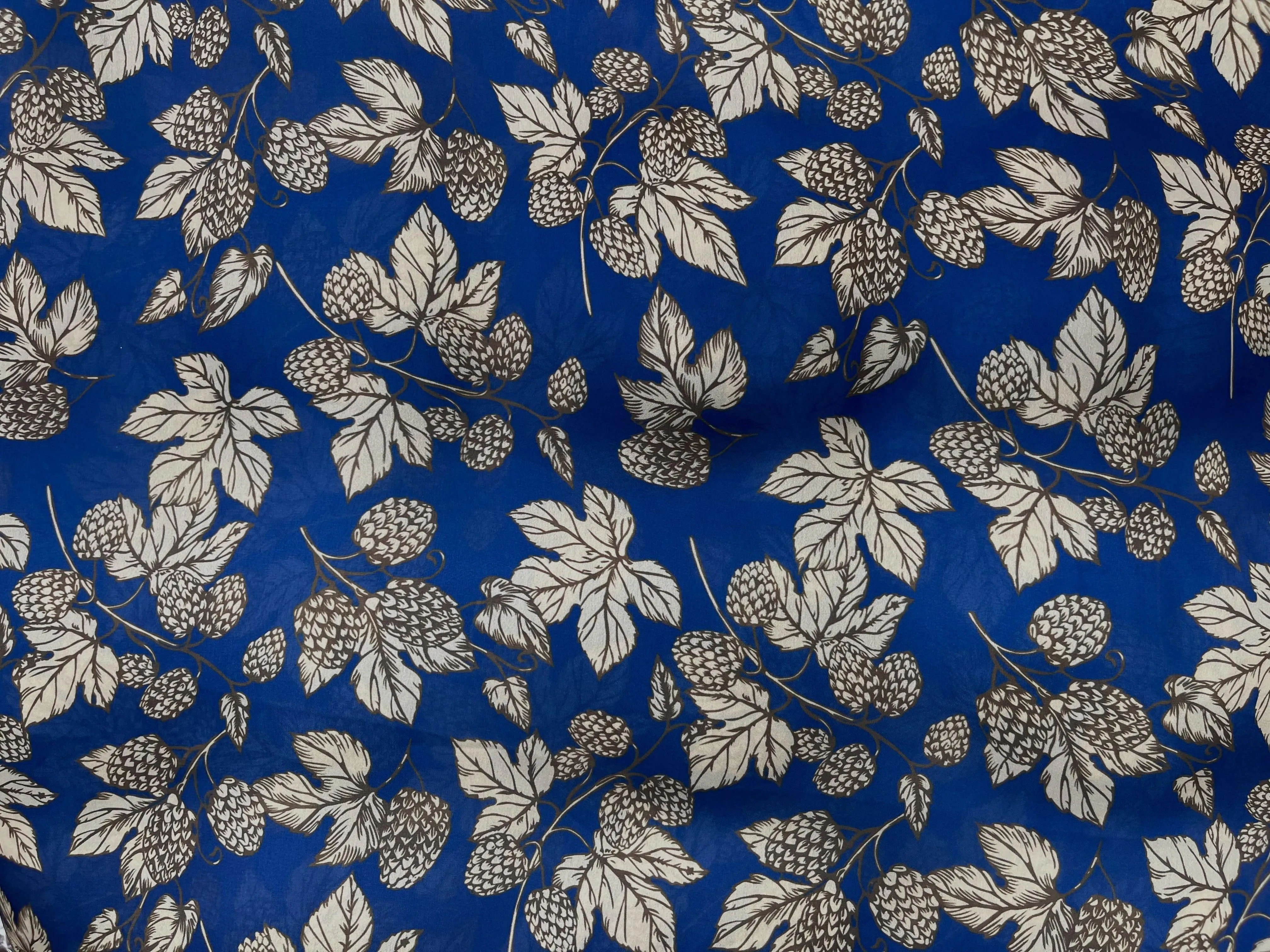 Dahlia Delight - Printed Silky Satin Fabric