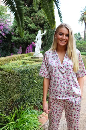 DANDA-SS-SHIRT - CREME FLOWER