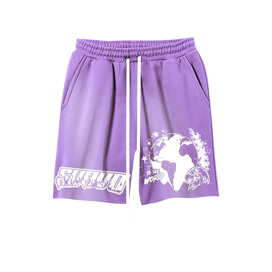 EAGLE SHORTS - WASHED PURPLE