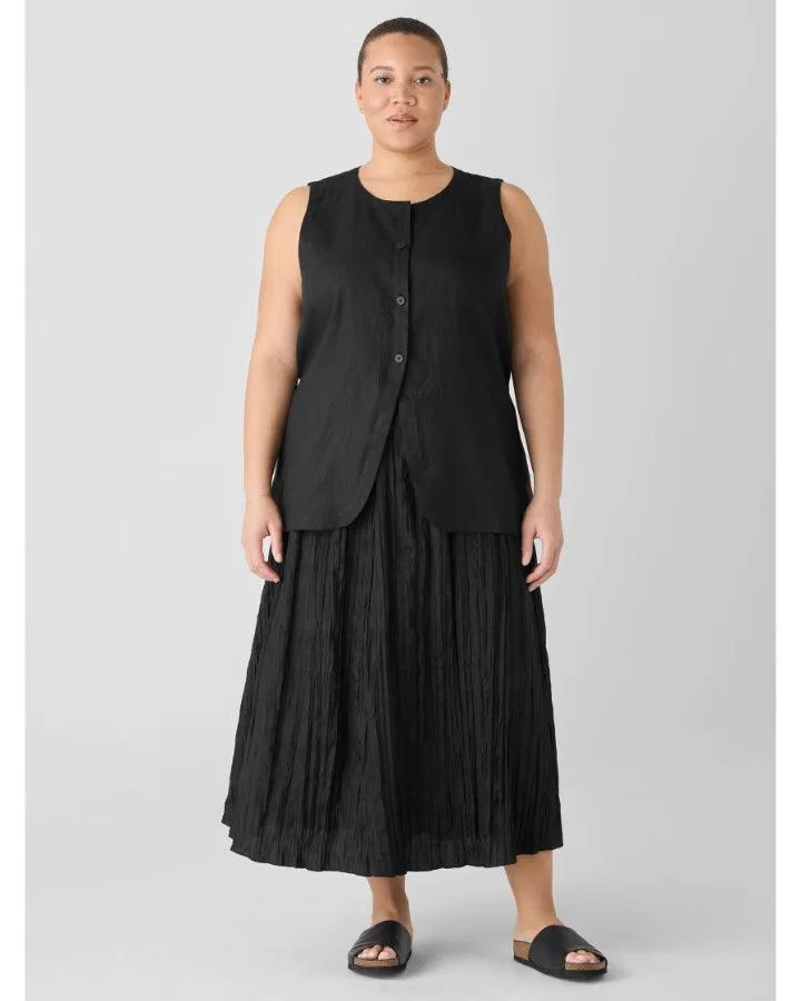 Eileen Fisher Long Linen Vest