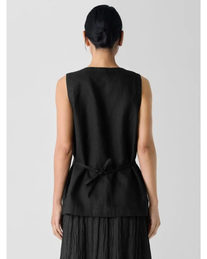 Eileen Fisher Long Linen Vest