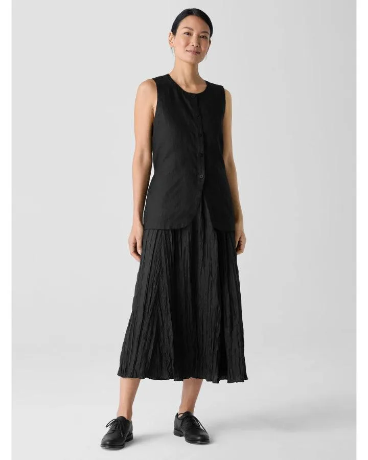 Eileen Fisher Long Linen Vest