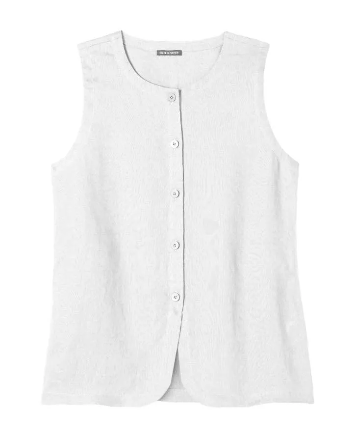 Eileen Fisher Long Linen Vest