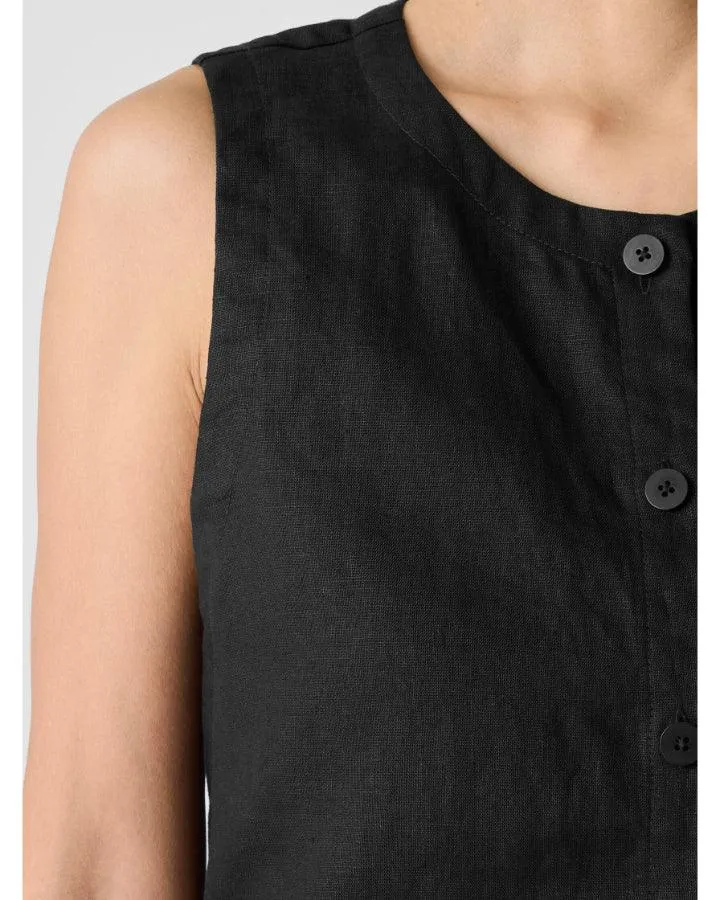 Eileen Fisher Long Linen Vest