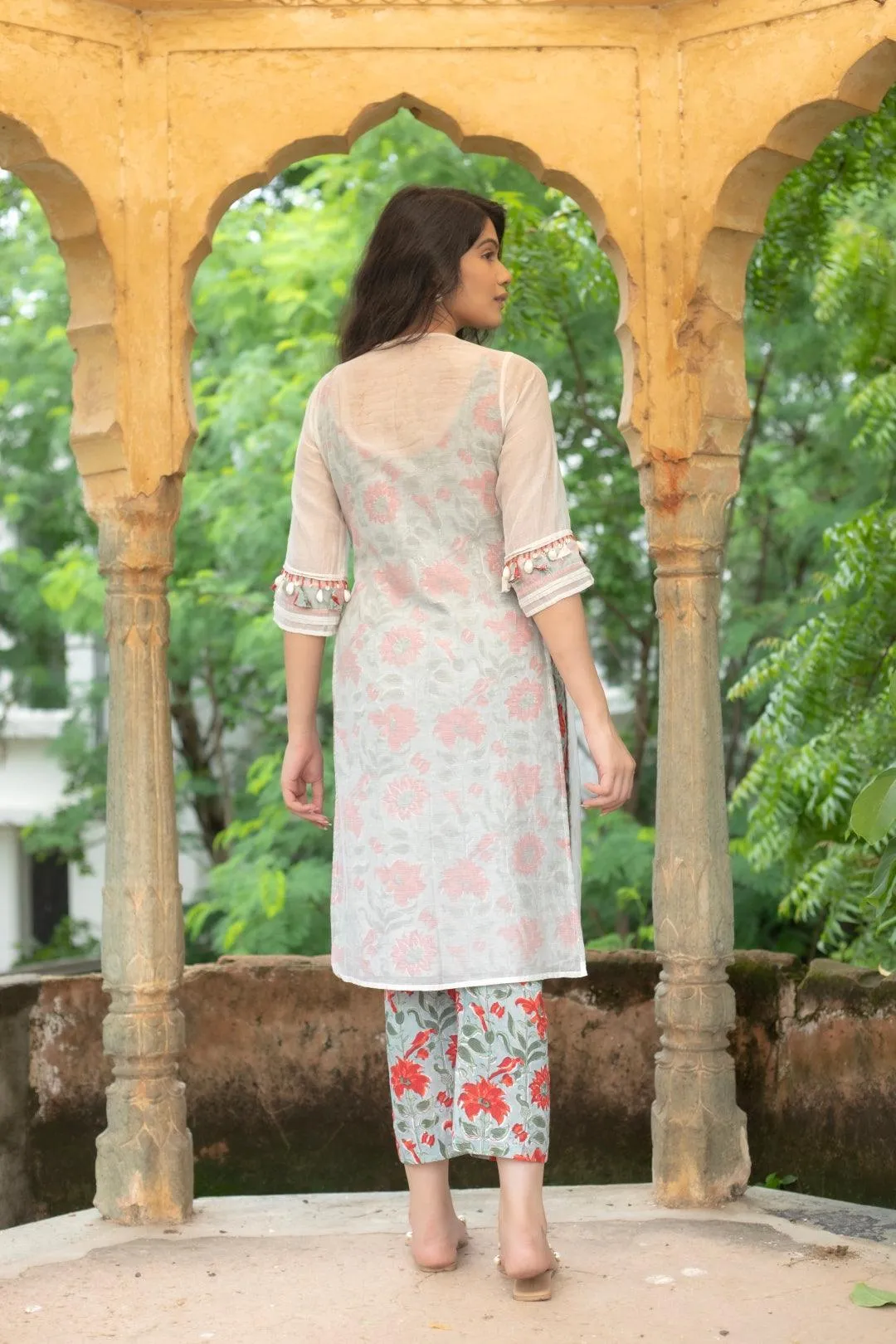 EKAM CHANDERI KURTA SET