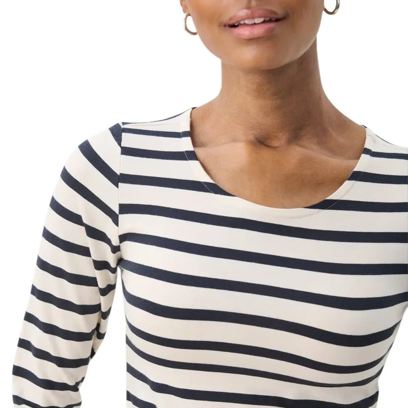 Emel T-Shirt in Navy & White Stripes