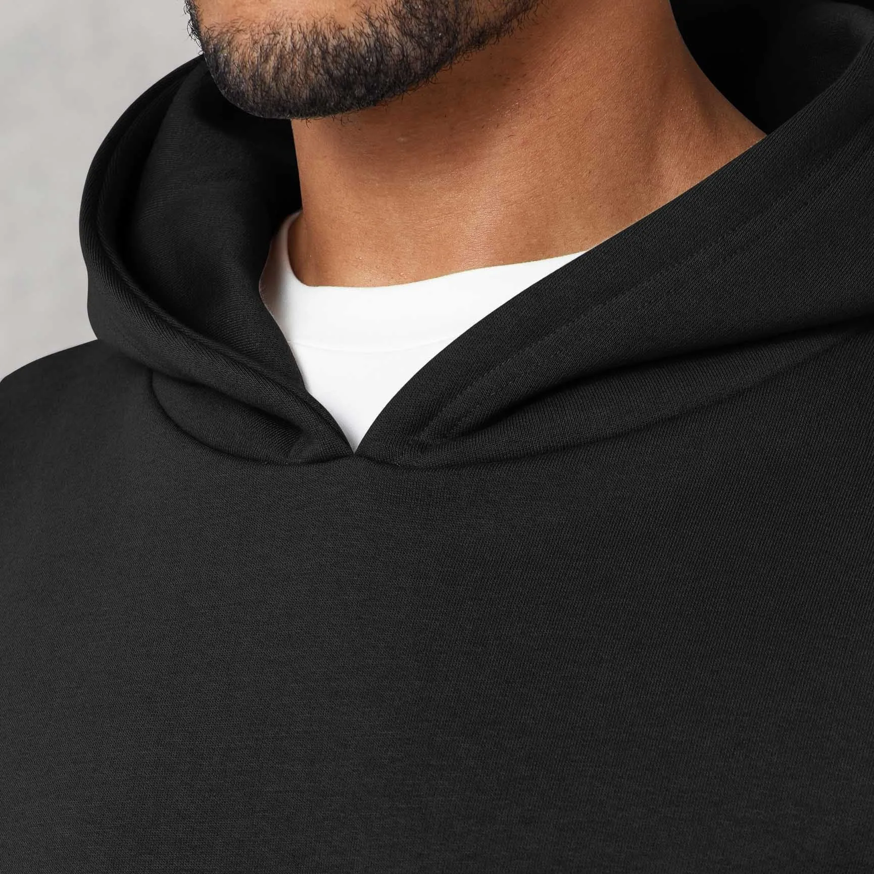 ETHICAL INDIAN ORGANIC COTTON  Oversized Raw Edge Sleeveless Hoodie
