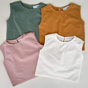 Everyday Linen & Cotton Natural Fibre Singlets