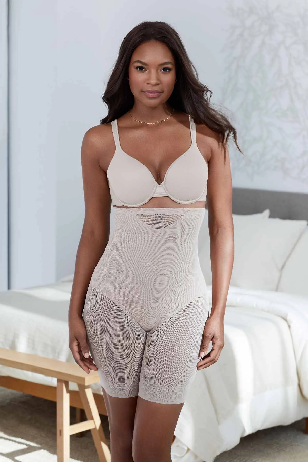 Extra Firm Sexy Sheer Shaping Hi-Waist Thigh Slimmer