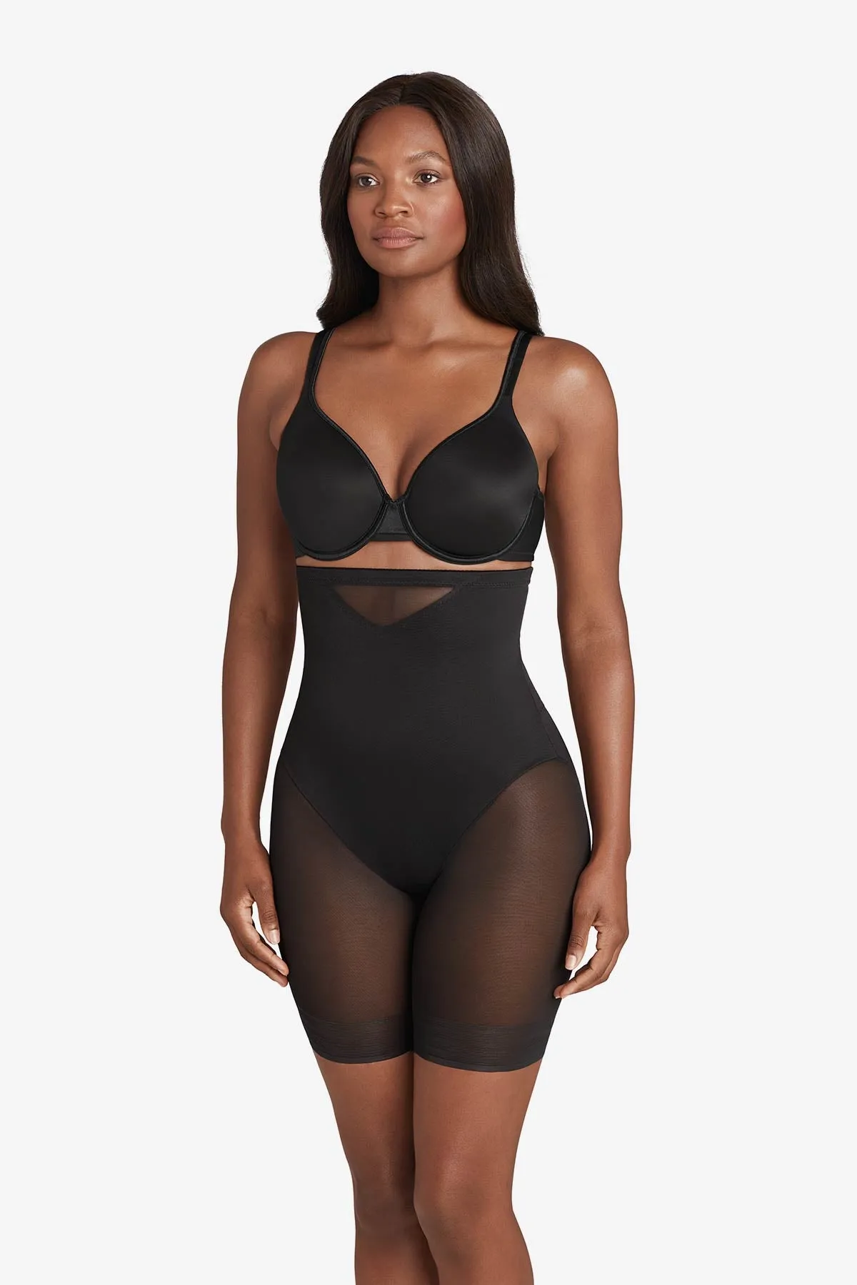 Extra Firm Sexy Sheer Shaping Hi-Waist Thigh Slimmer