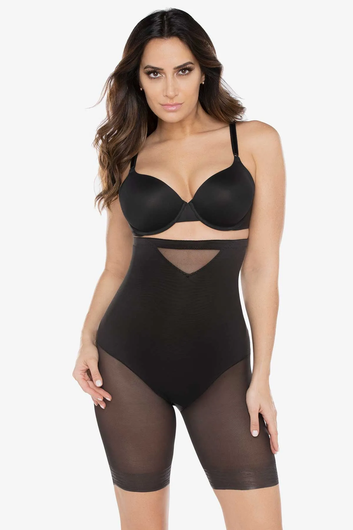 Extra Firm Sexy Sheer Shaping Hi-Waist Thigh Slimmer