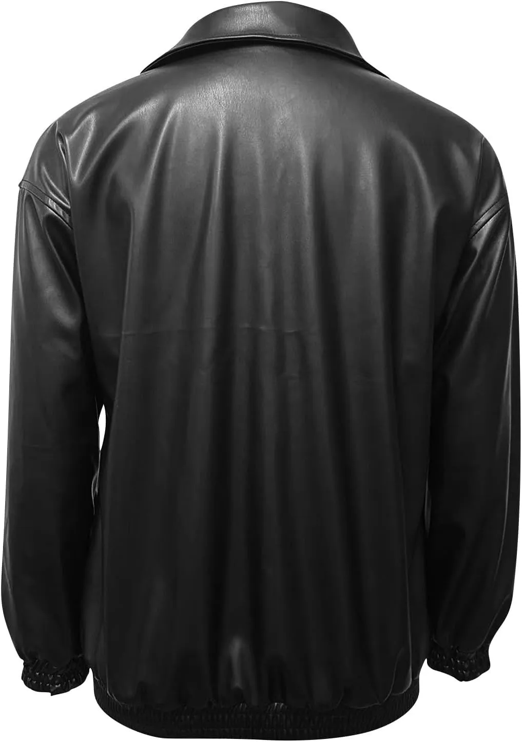 Faux Leather Jackets For Women Trendy Casual Long Sleeve Motorcycle Jackets Oversized Lapel Suede Bomber Jackets