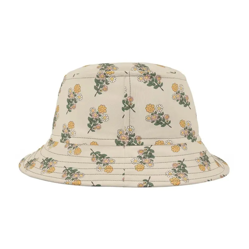 Floral Bucket Hat Simple Flowers Chic