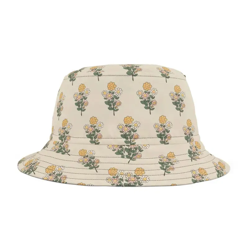 Floral Bucket Hat Simple Flowers Chic