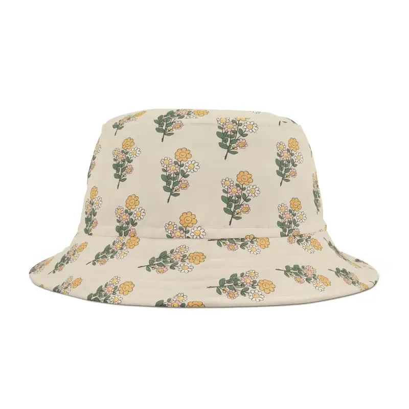 Floral Bucket Hat Simple Flowers Chic