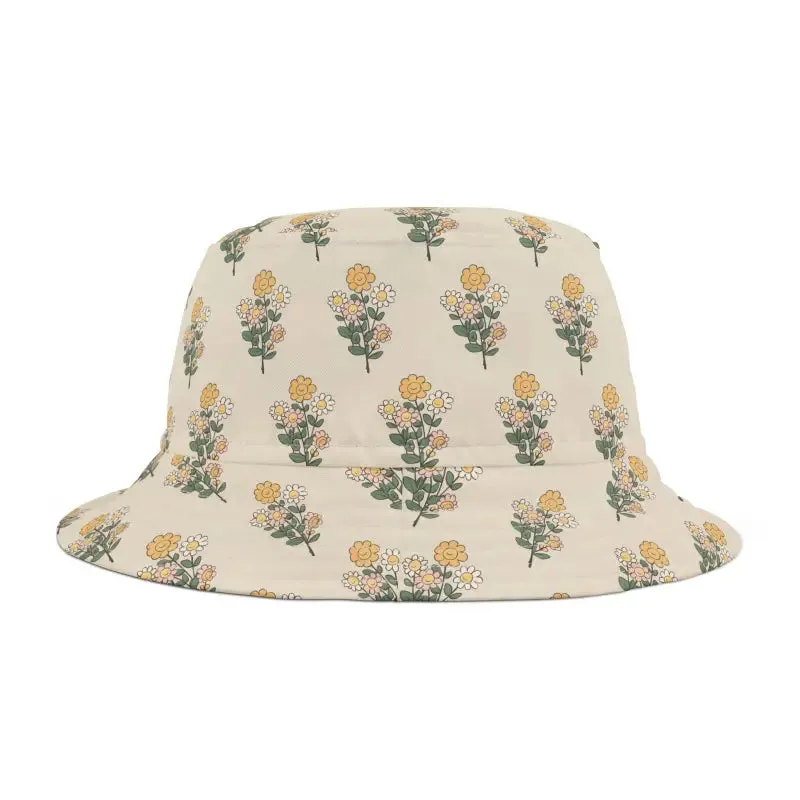 Floral Bucket Hat Simple Flowers Chic