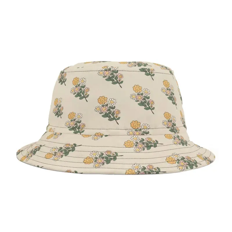 Floral Bucket Hat Simple Flowers Chic