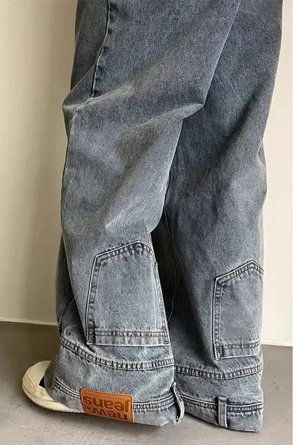 Flytonn-cute winter outfits casual winter outfits christmas outfit party look inspos High Waist Reversed Style Jeans Pants
