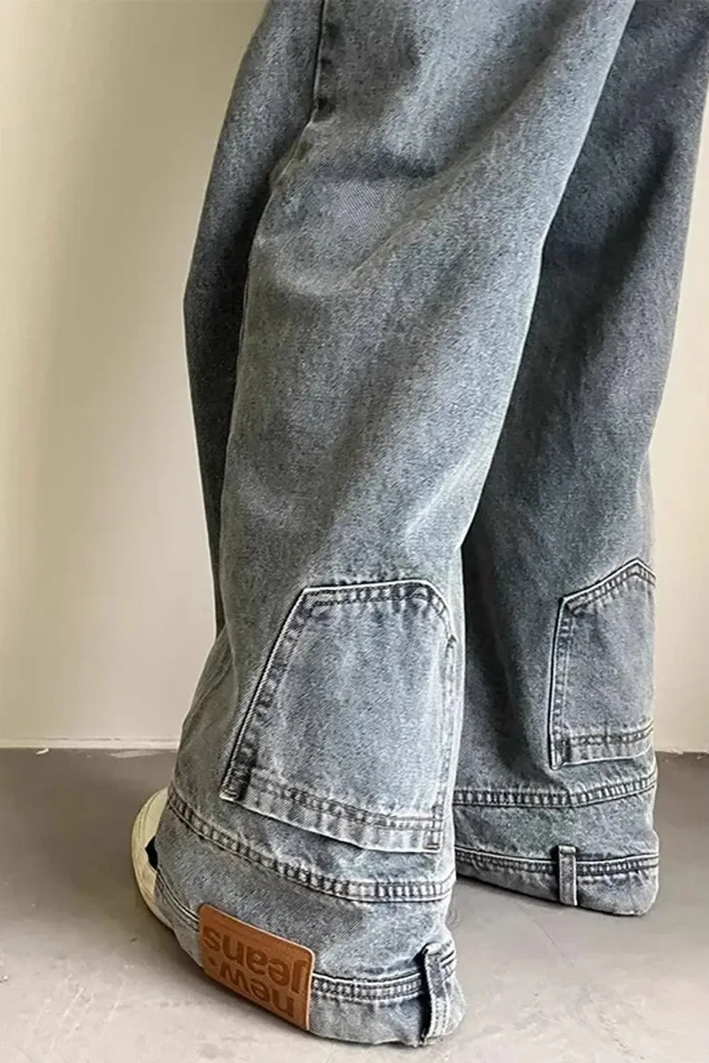 Flytonn-cute winter outfits casual winter outfits christmas outfit party look inspos High Waist Reversed Style Jeans Pants