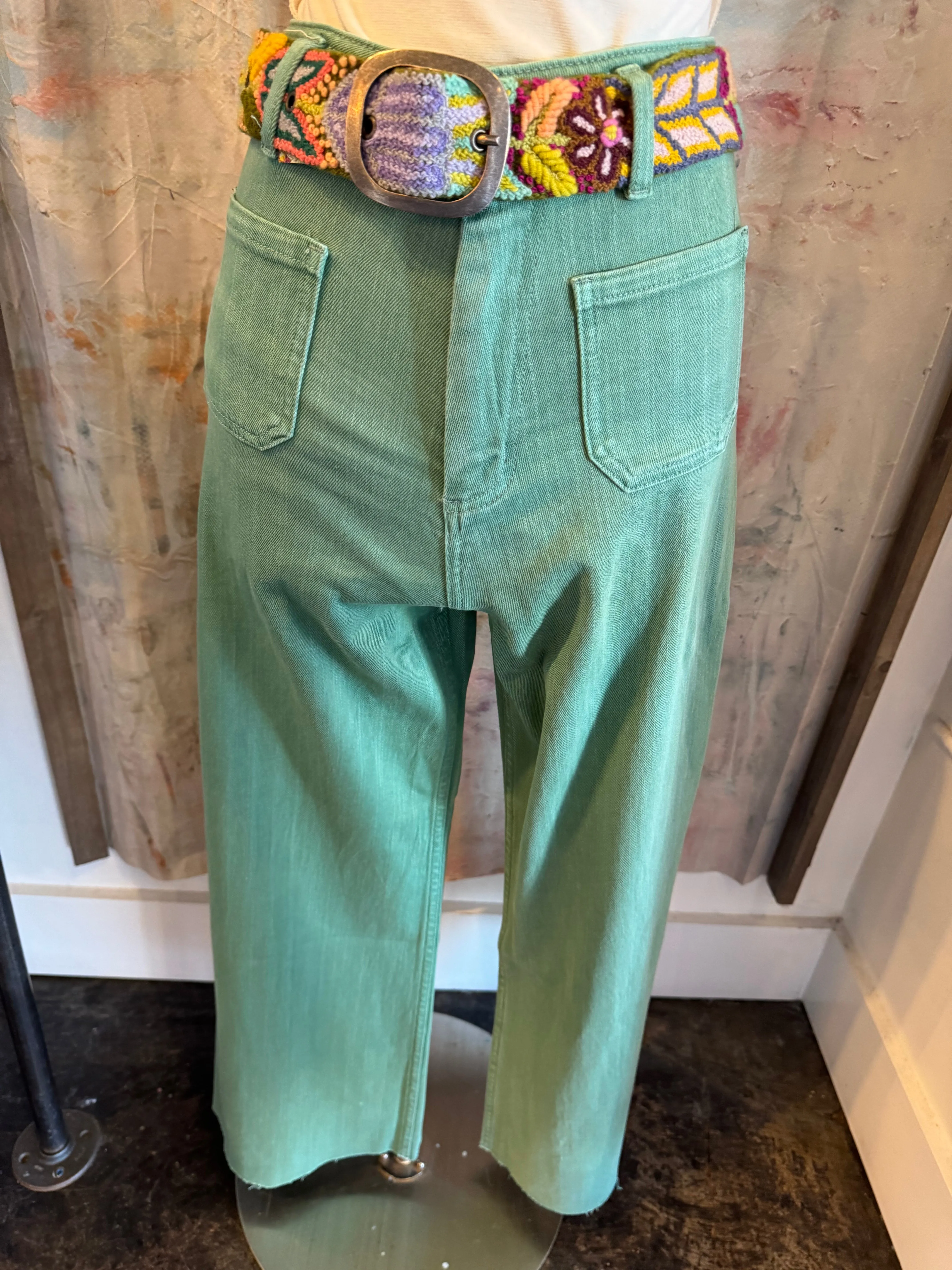 Front Pocket Wide Leg Pants