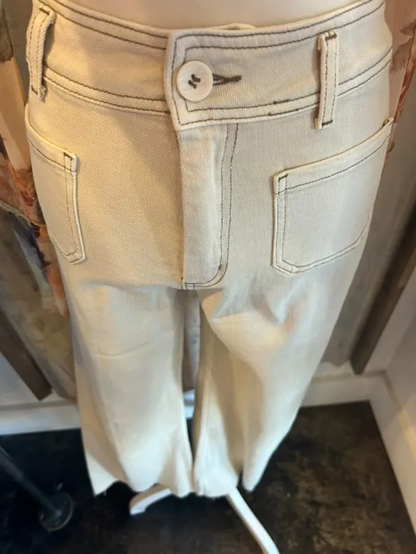 Front Pocket Wide Leg Pants