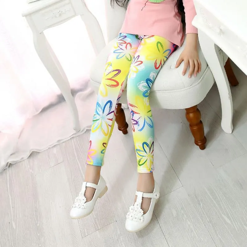 Girl's Floral Print Comfy Pants