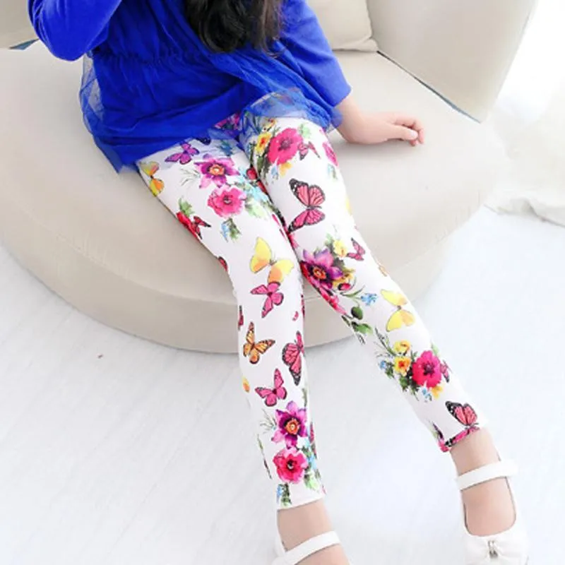 Girl's Floral Print Comfy Pants