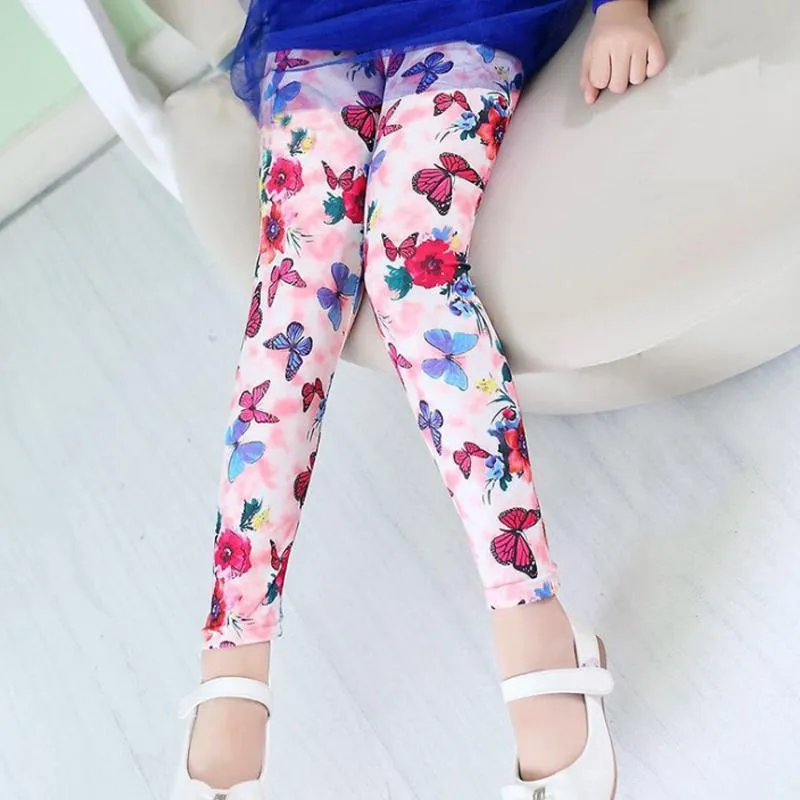 Girl's Floral Print Comfy Pants
