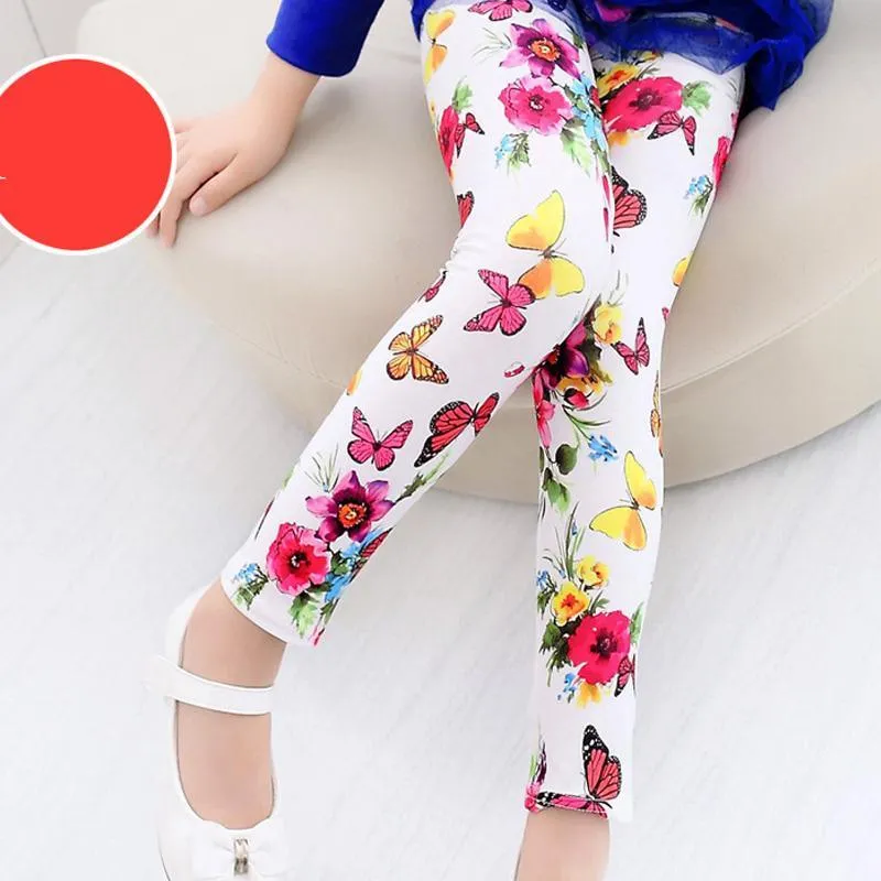 Girl's Floral Print Comfy Pants