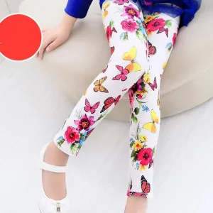Girl's Floral Print Comfy Pants
