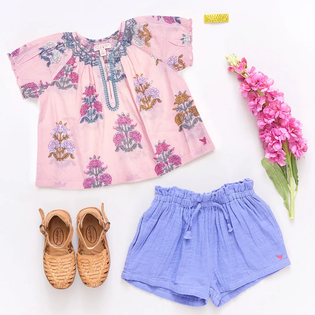 Girls Theodore Short - Deep Periwinkle