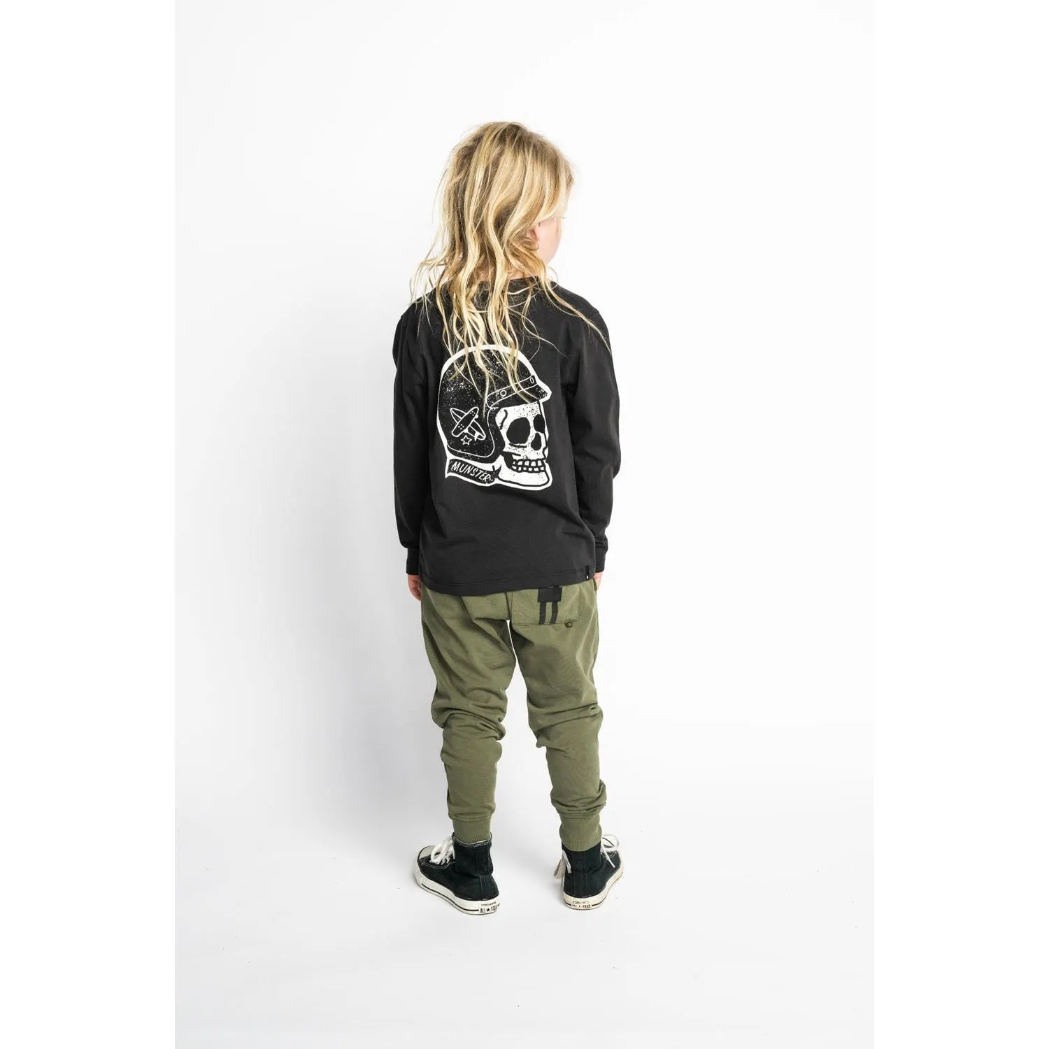 Grinner Ls Tee - Soft Black