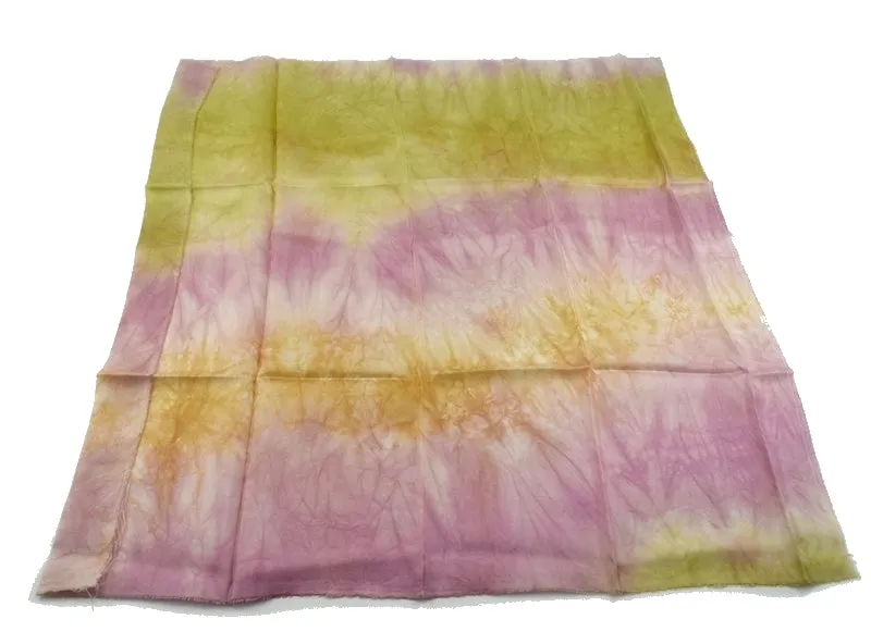 Hand Dyed Mulberry Silk Paj Fabric in Soft Rose 12899