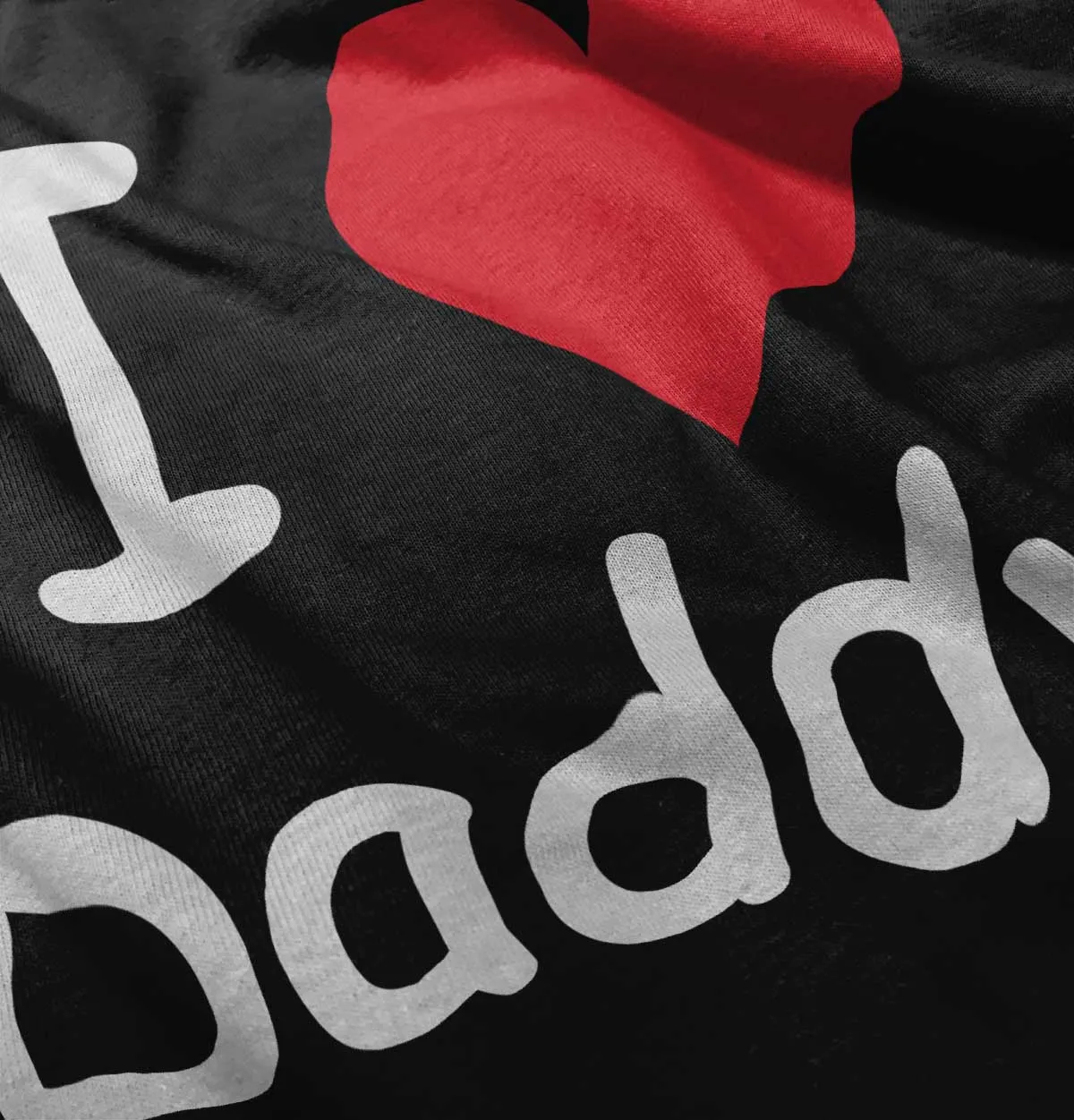 I Heart Daddy Toddler Football Jersey Tee
