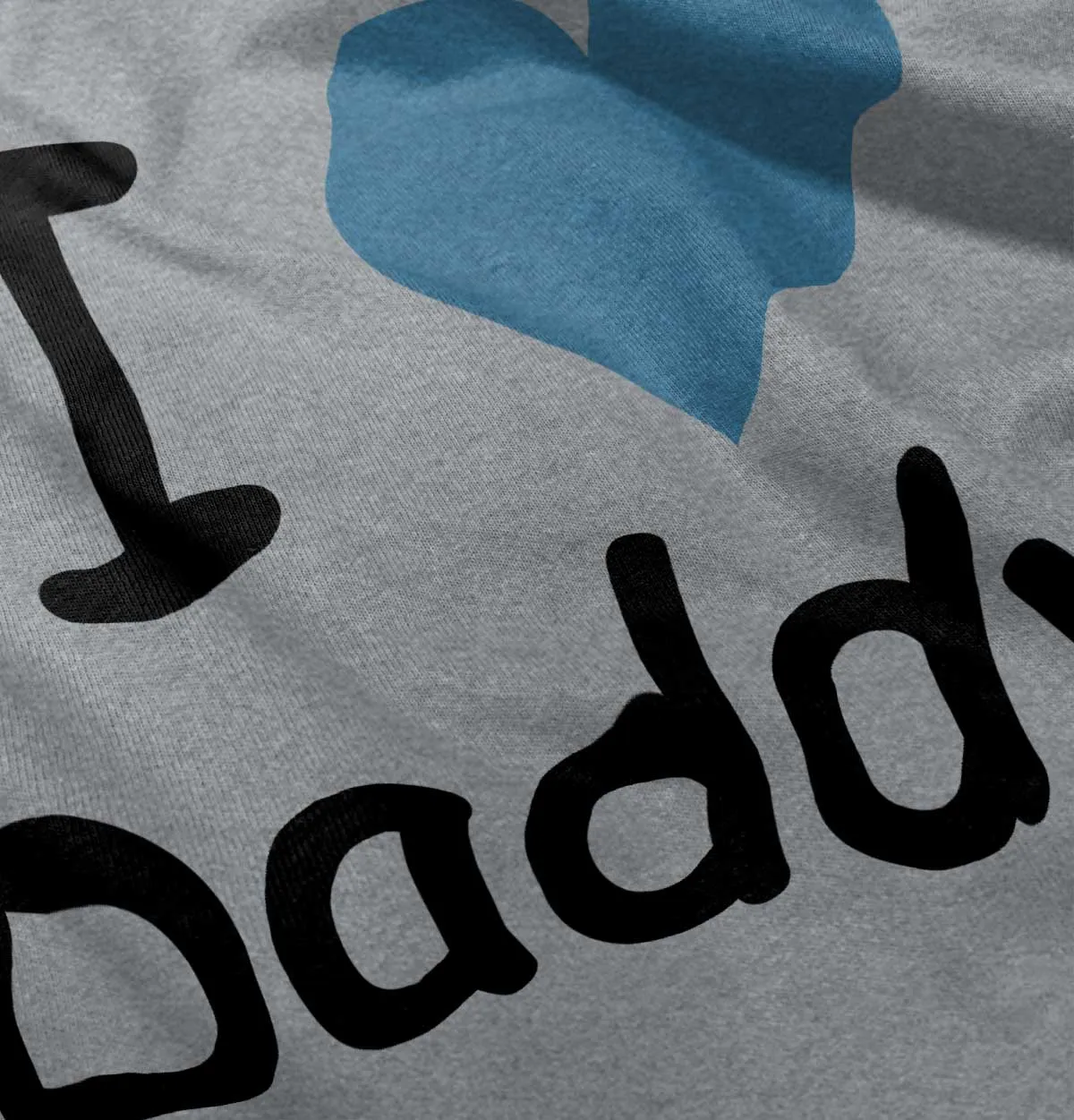I Heart Daddy Toddler Football Jersey Tee