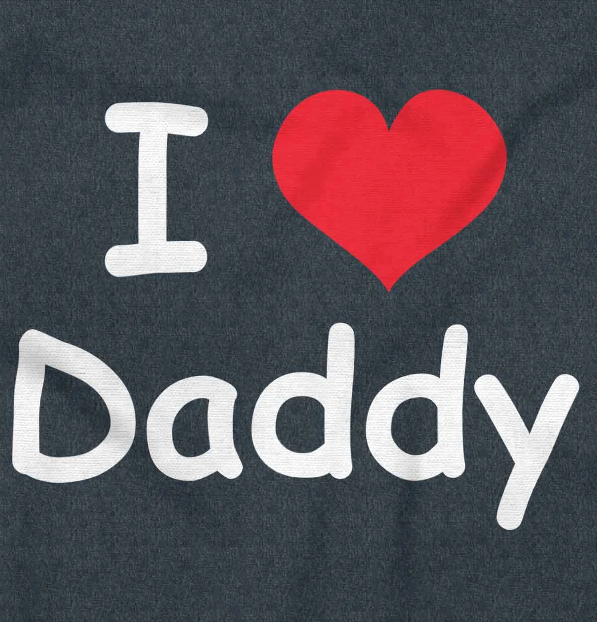 I Heart Daddy Toddler Football Jersey Tee