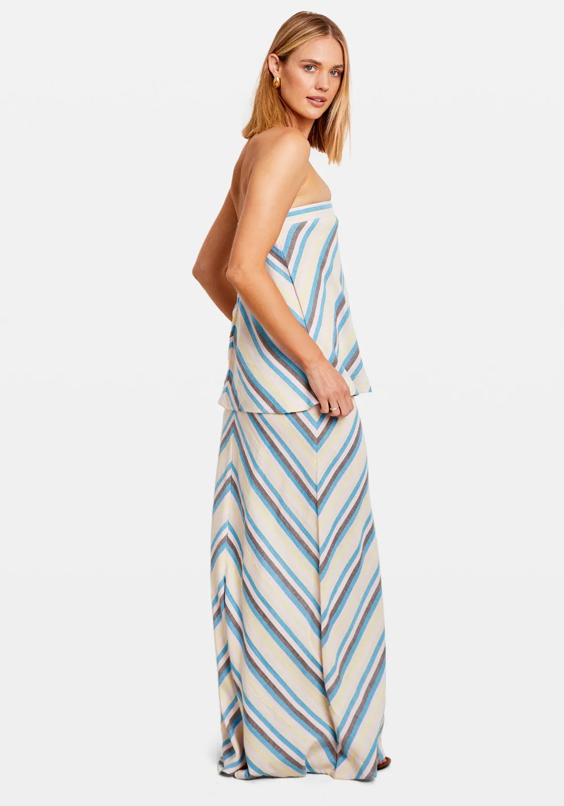 IMARA STRAPLESS TOP 588 BLUEJAY