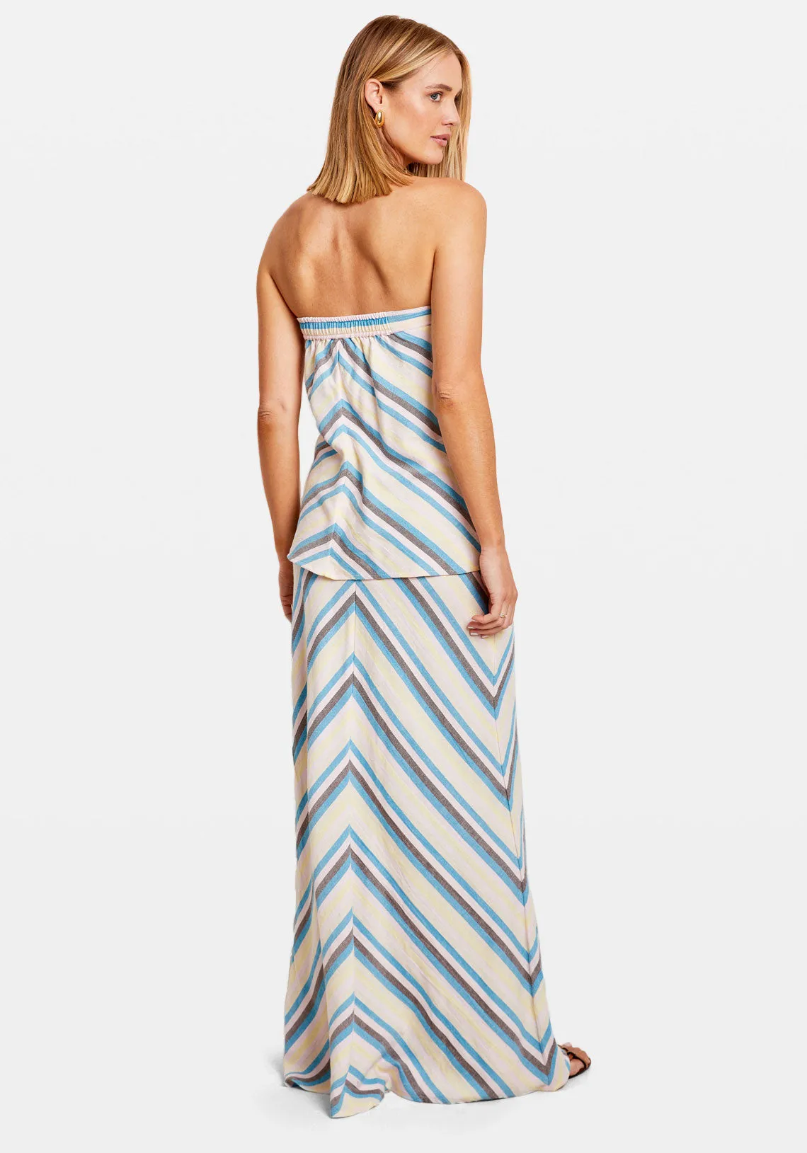 IMARA STRAPLESS TOP 588 BLUEJAY