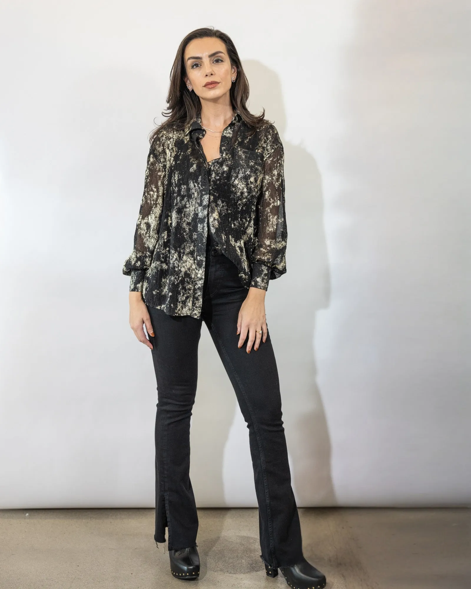Jacey Button Down Top