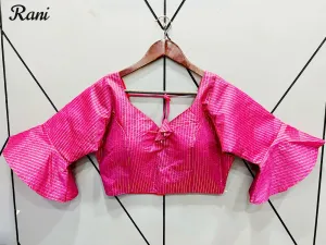 Jacquard Bell sleeves blouses