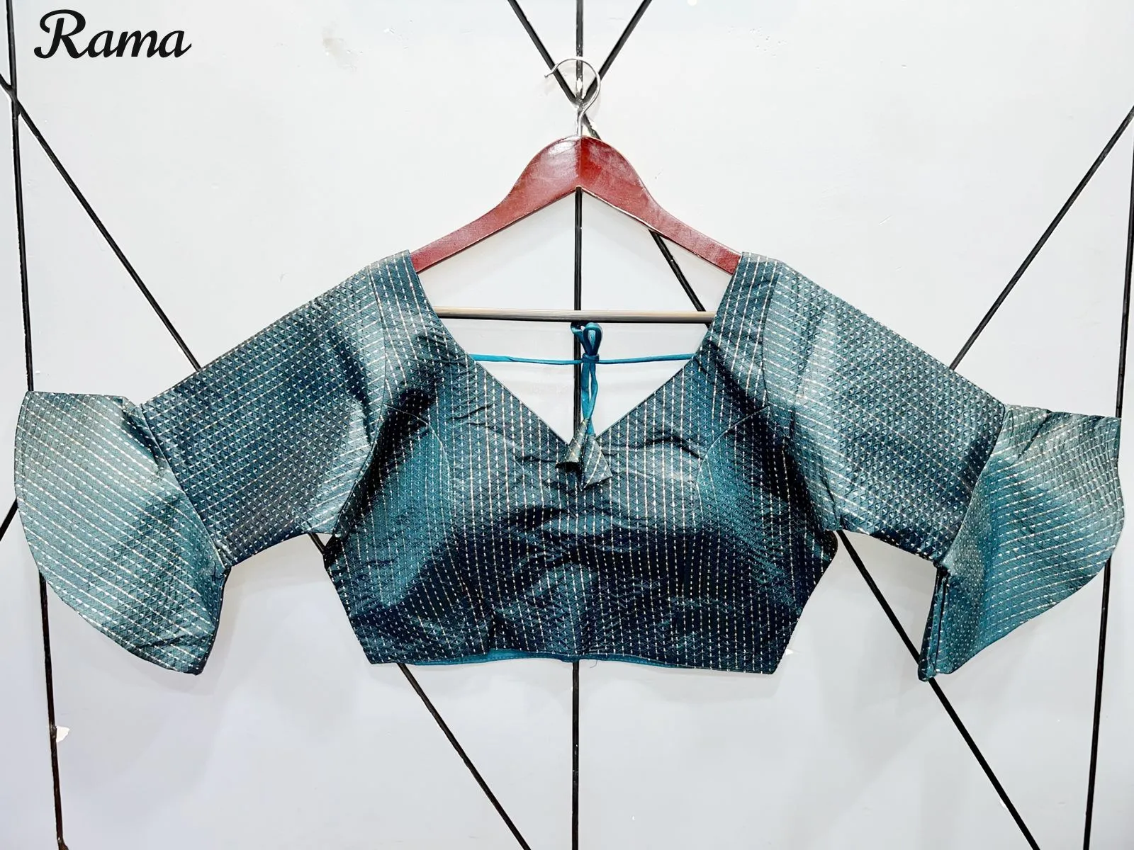 Jacquard Bell sleeves blouses